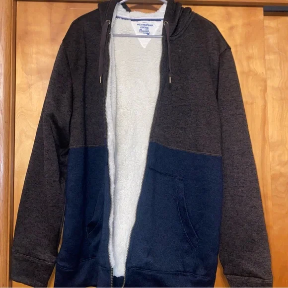Weatherproof Vintage Men's Sherpa-Lined Zip-Front Hoodie - Picture 2 of 4